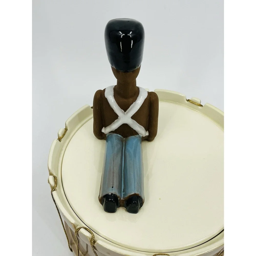 Red Wing Pottery Drummer Boy Drum Cookie Jar Vintage